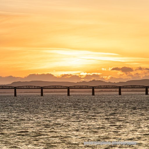 The Tay Bridge at Sunset